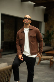 Sinners Attire - Mercer Overshirt - Chocolate