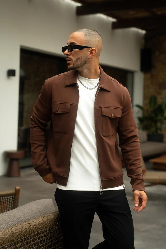 Sinners Attire - Mercer Overshirt - Chocolate