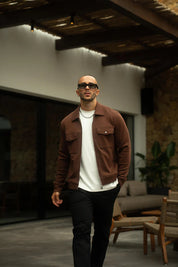 Sinners Attire - Mercer Overshirt - Chocolate