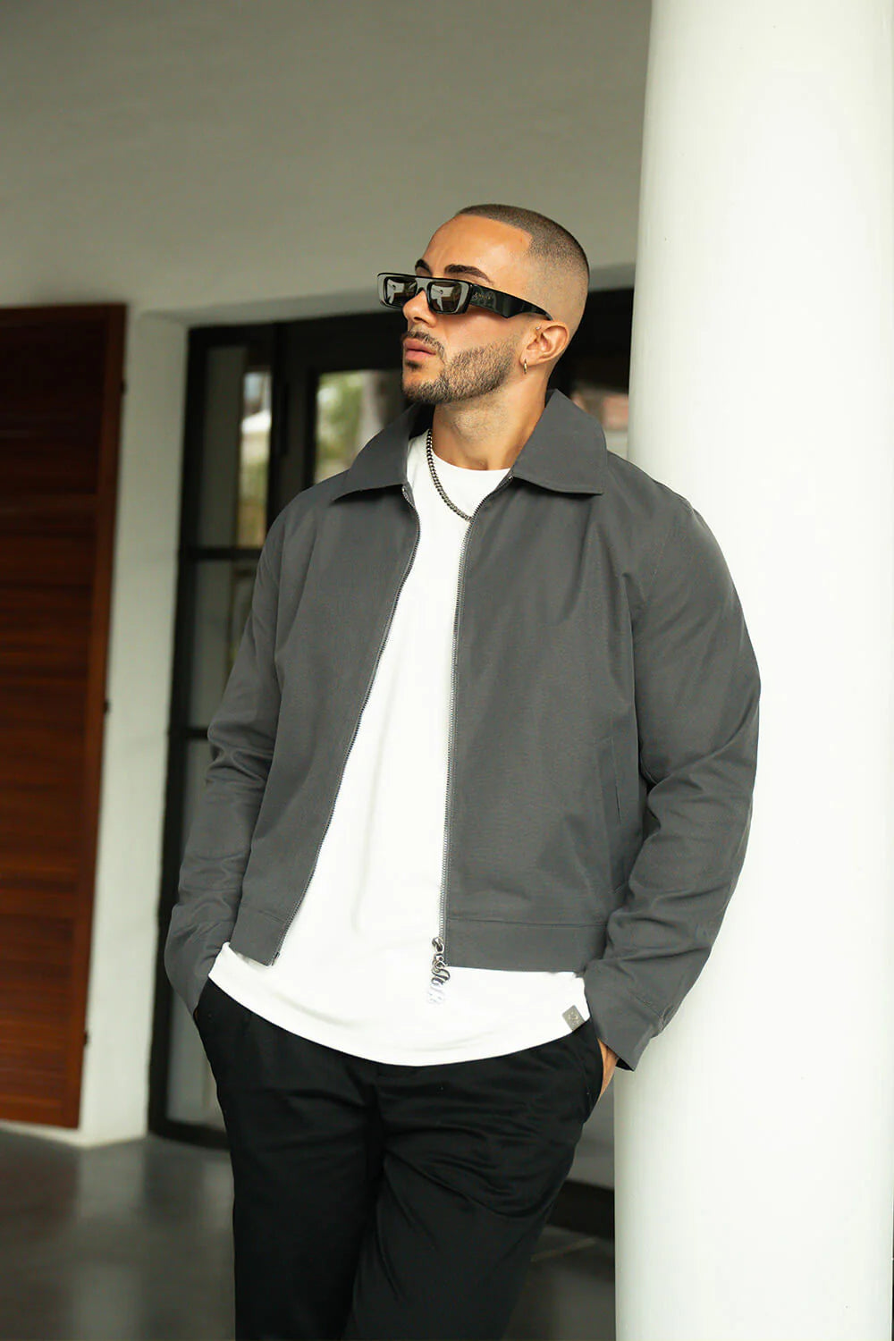 Sinners Attire - Harrington Jacket - Grey