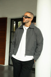 Sinners Attire - Harrington Jacket - Grey