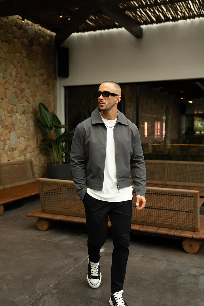 Sinners Attire - Harrington Jacket - Grey