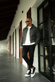 Sinners Attire - Harrington Jacket - Grey