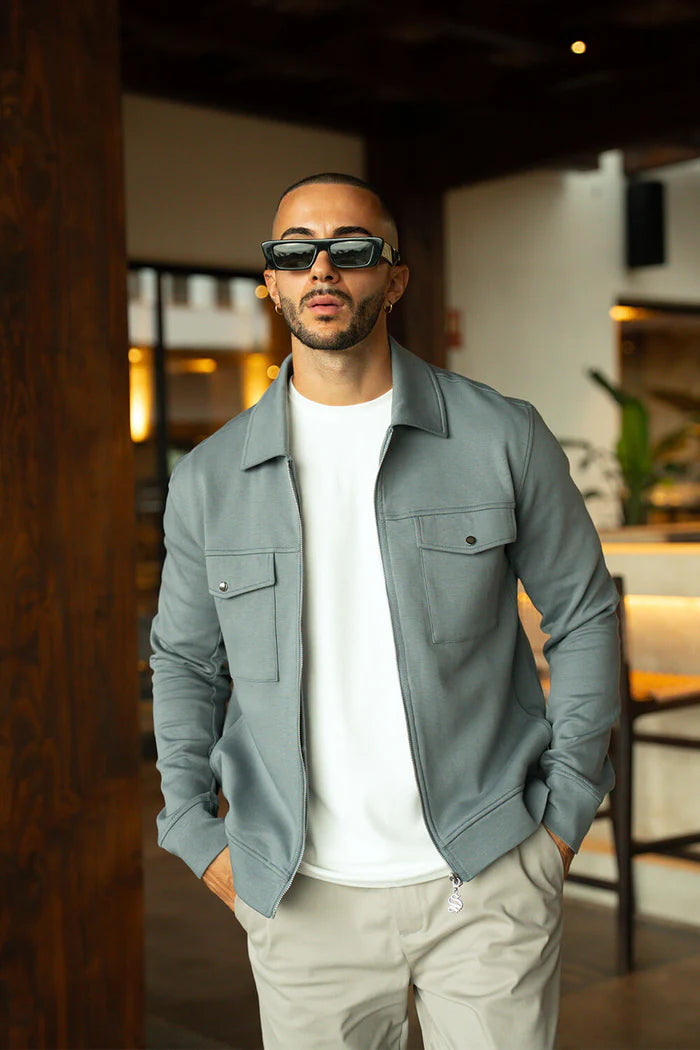 Sinners Attire - Mercer Overshirt - Grey