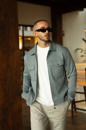 Sinners Attire - Mercer Overshirt - Grey