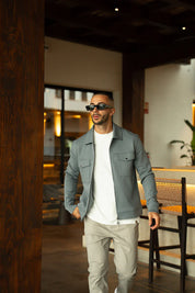 Sinners Attire - Mercer Overshirt - Grey