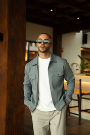 Sinners Attire - Mercer Overshirt - Grey