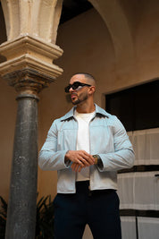 Sinners Attire - Palmero Suede Jacket - Grey