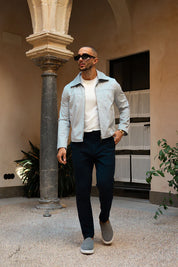 Sinners Attire - Palmero Suede Jacket - Grey