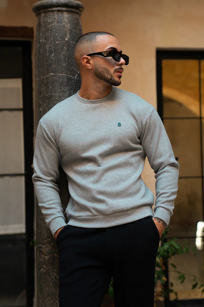 Sinners Attire - Sovrano Luxe Sweater - Grey