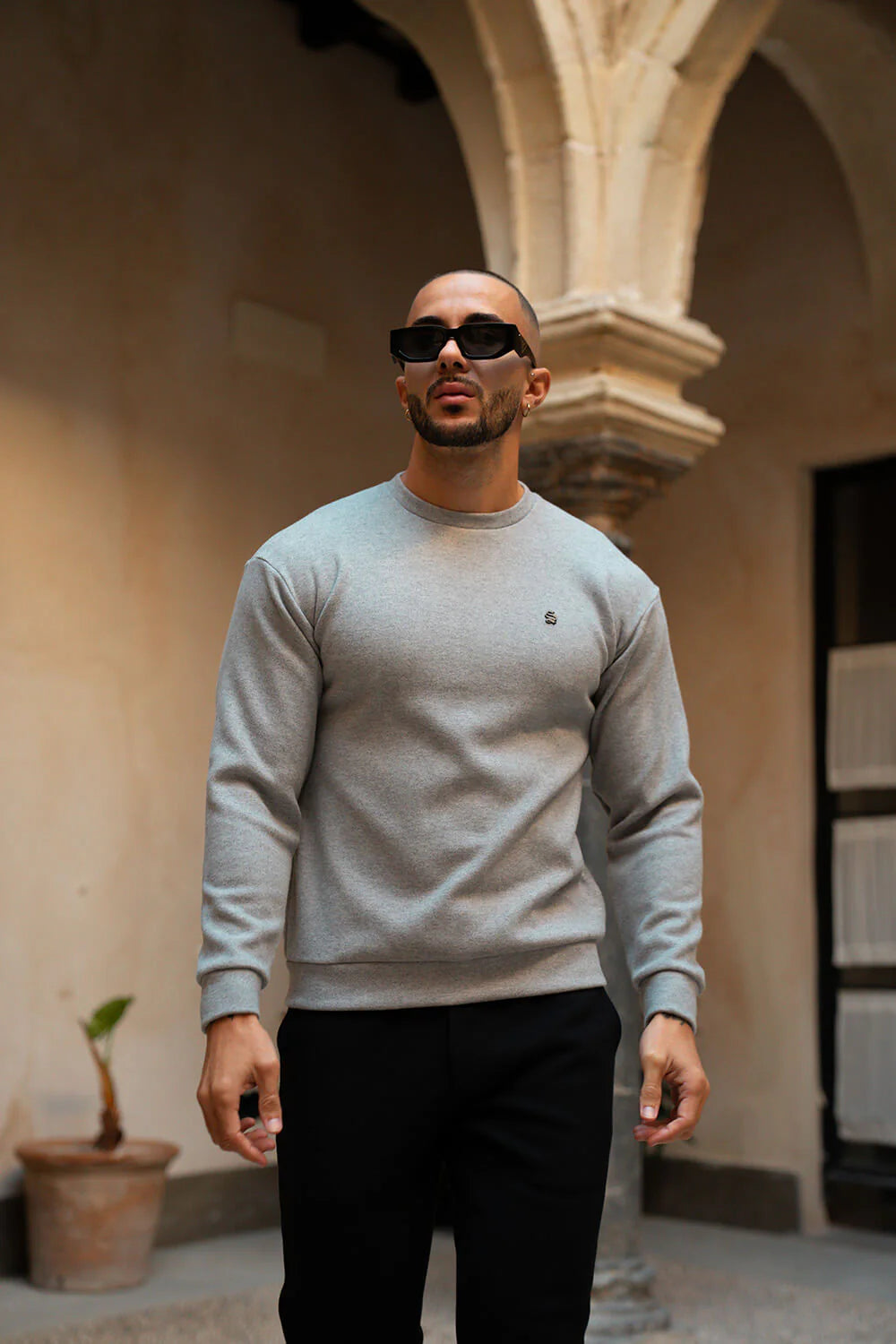 Sinners Attire - Sovrano Luxe Sweater - Grey