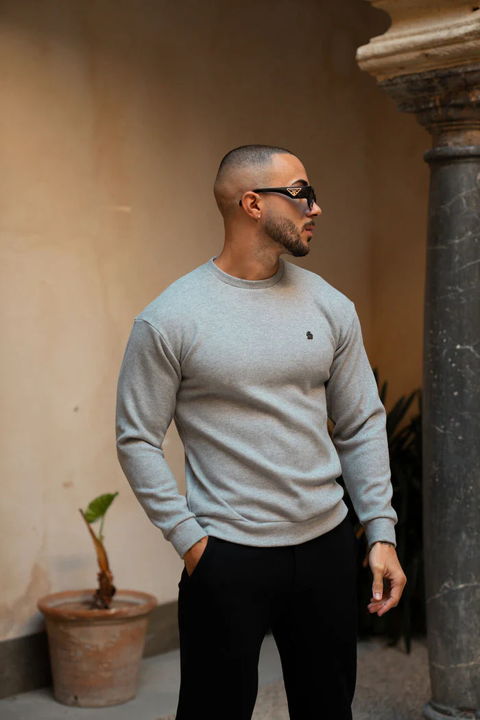 Sinners Attire - Sovrano Luxe Sweater - Grey