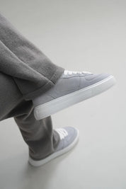 Sinners Attire - Court Suede Trainers - Grey