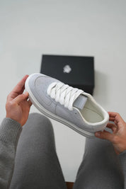 Sinners Attire - Court Suede Trainers - Grey