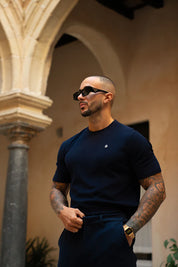Sinners Attire - Luxe Knit Tee - Navy