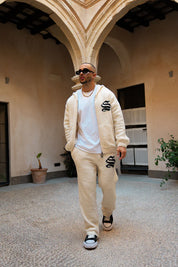 Sinners Attire - Emblem Knitted Hoodie - Off White