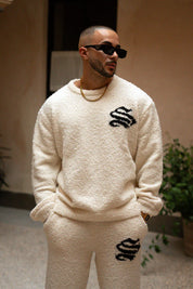 Sinners Attire - Emblem Knitted Sweater - Off White