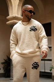 Sinners Attire - Emblem Knitted Sweater - Off White