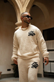 Sinners Attire - Emblem Knitted Sweater - Off White