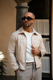 Sinners Attire - Palmero Suede Jacket - Stone