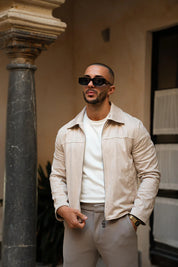 Sinners Attire - Palmero Suede Jacket - Stone