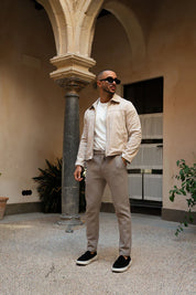 Sinners Attire - Palmero Suede Jacket - Stone