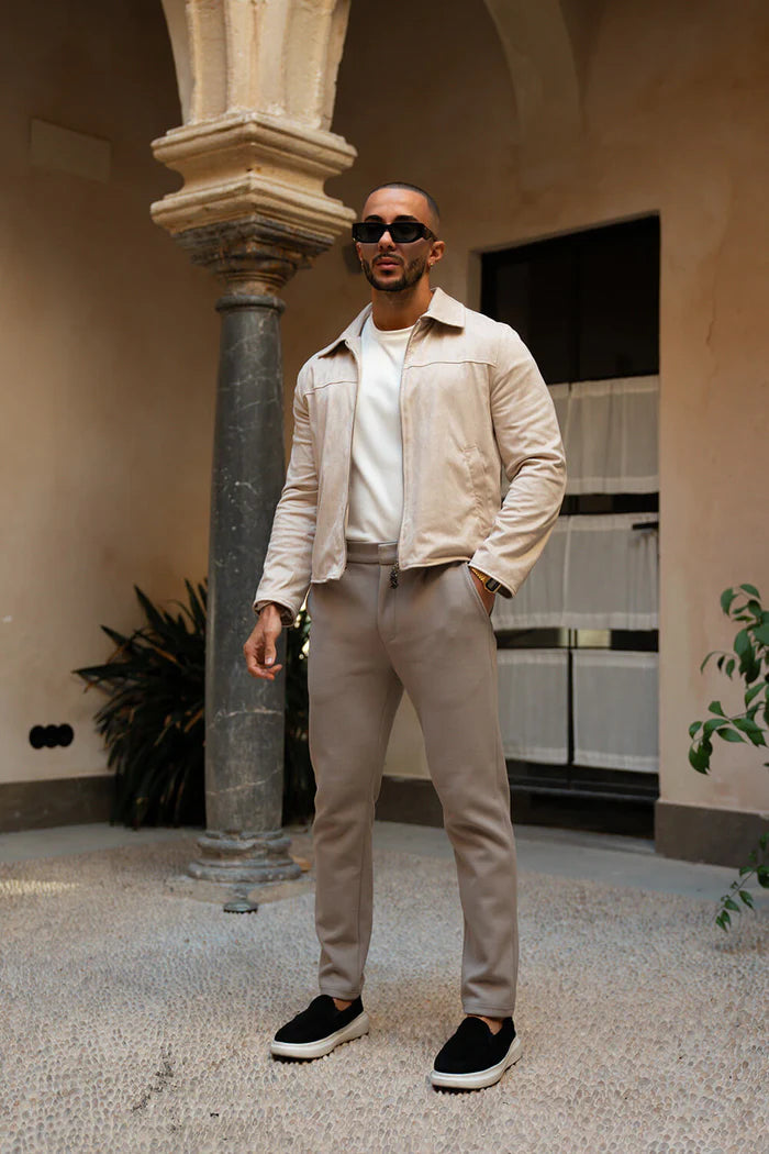 Sinners Attire - Palmero Suede Jacket - Stone