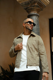 Sinners Attire - Palmero Suede Jacket - Tan