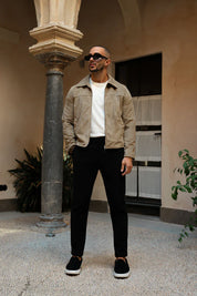 Sinners Attire - Palmero Suede Jacket - Tan