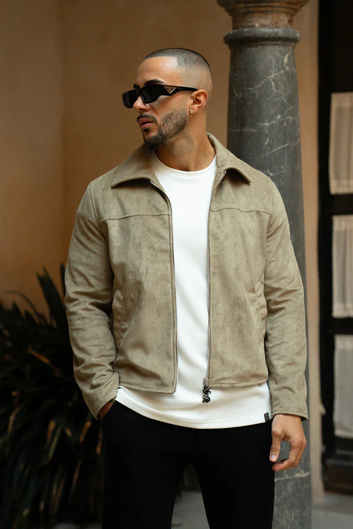 Sinners Attire - Palmero Suede Jacket - Tan