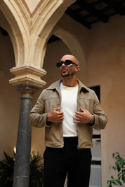 Sinners Attire - Palmero Suede Jacket - Tan