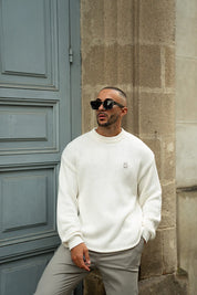 Sinners Attire - Aurelle Cable Knit Sweater - Off White