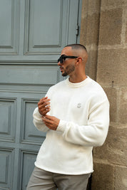 Sinners Attire - Aurelle Cable Knit Sweater - Off White