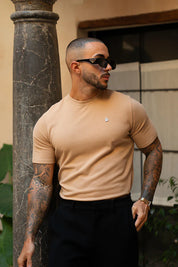 Sinners Attire - Luxe Knit Tee - Beige