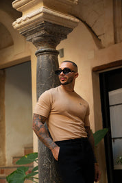 Sinners Attire - Luxe Knit Tee - Beige