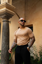 Sinners Attire - Luxe Knit Tee - Beige