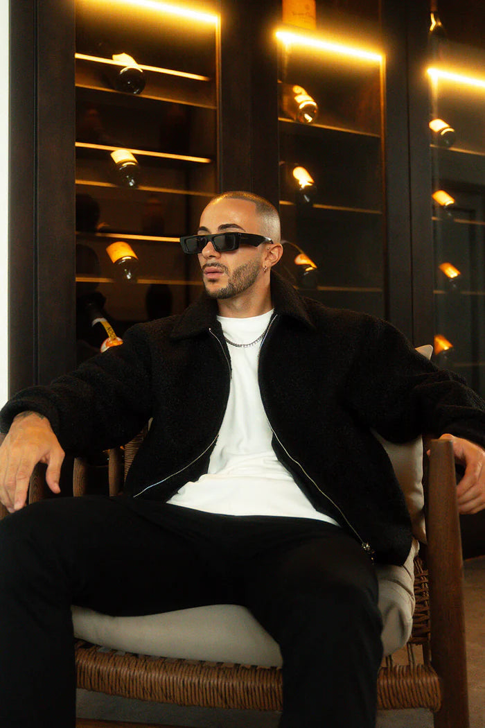 Sinners Attire - Borg Coach Jacket - Black