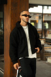 Sinners Attire - Borg Coach Jacket - Black