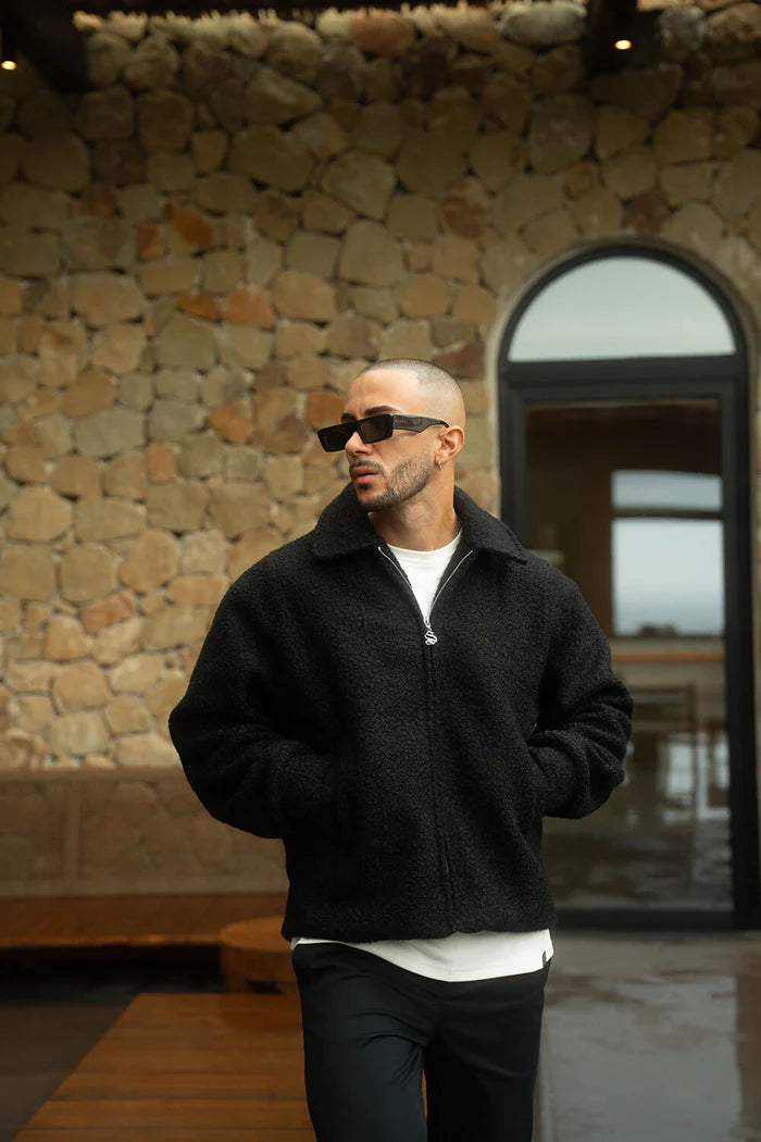 Sinners Attire - Borg Coach Jacket - Black