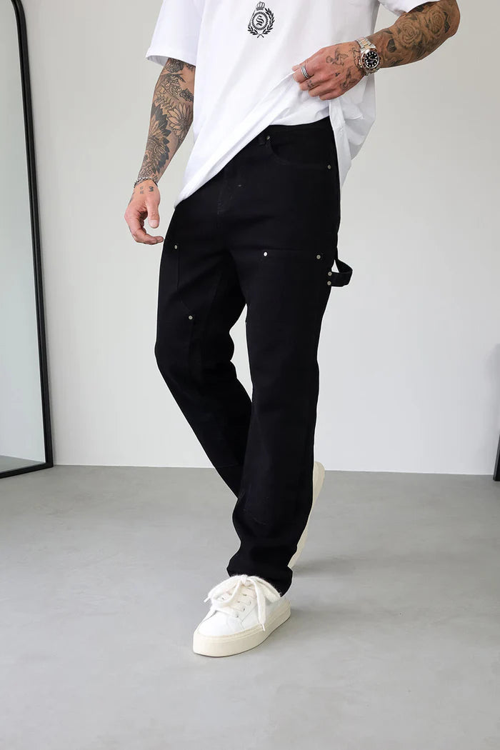 Sinners Attire Carpenter Jeans - Black