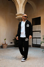 Sinners Attire - Emblem Knitted Joggers - Black