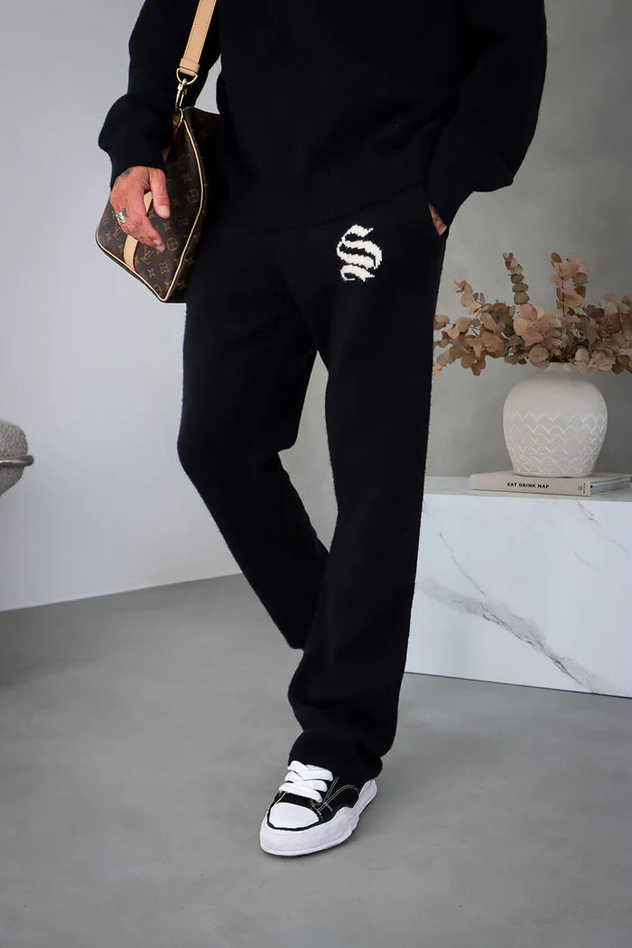 Sinners Attire - Palais Knitted Joggers - Black