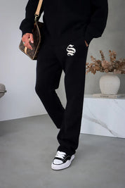 Sinners Attire - Palais Knitted Joggers - Black