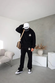Sinners Attire - Palais Knitted Joggers - Black