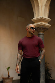 Sinners Attire - Luxe Knit Tee - Burgundy