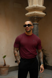 Sinners Attire - Luxe Knit Tee - Burgundy