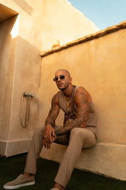 Cannes Luxe Vest - Beige