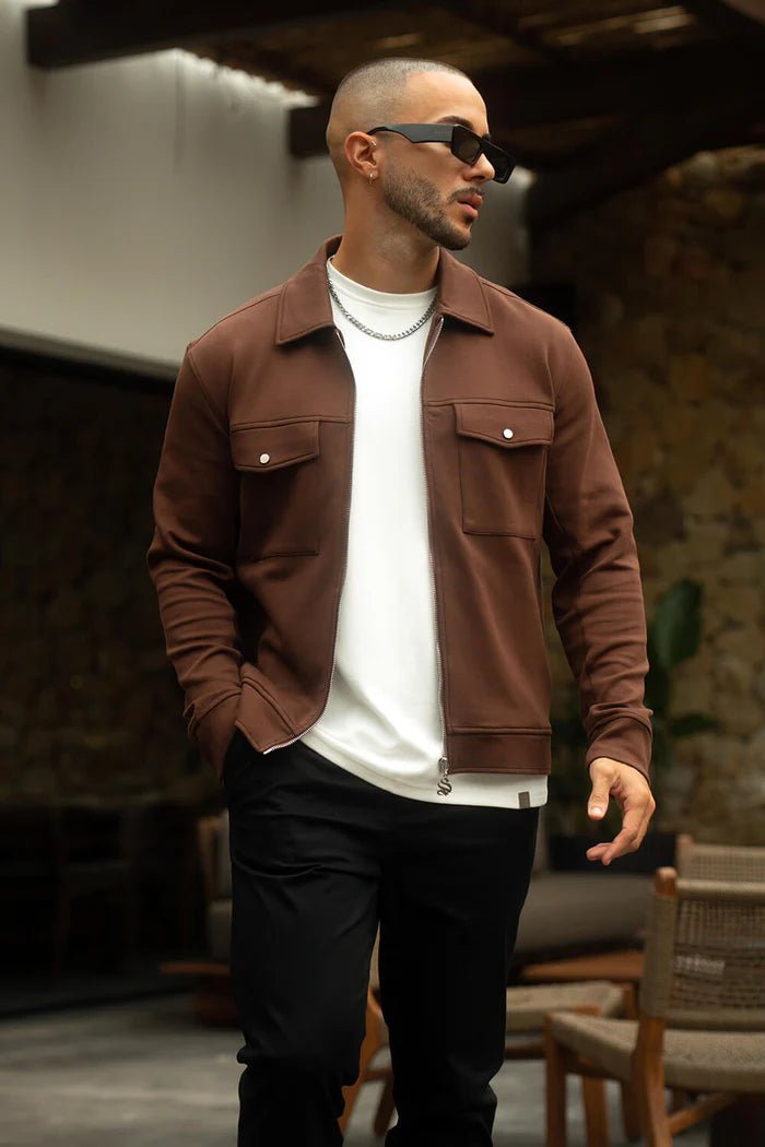 Sinners Attire - Mercer Overshirt - Chocolate