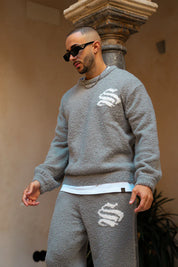 Sinners Attire - Palais Knitted Sweater - Grey