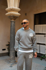 Sinners Attire - Palais Knitted Sweater - Grey